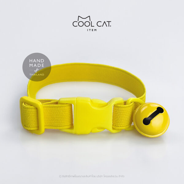 ปลอกคอแมวนิรภัย ยางยืด รุ่น Safe & Soft : เซตสีเหลือง - Image 6