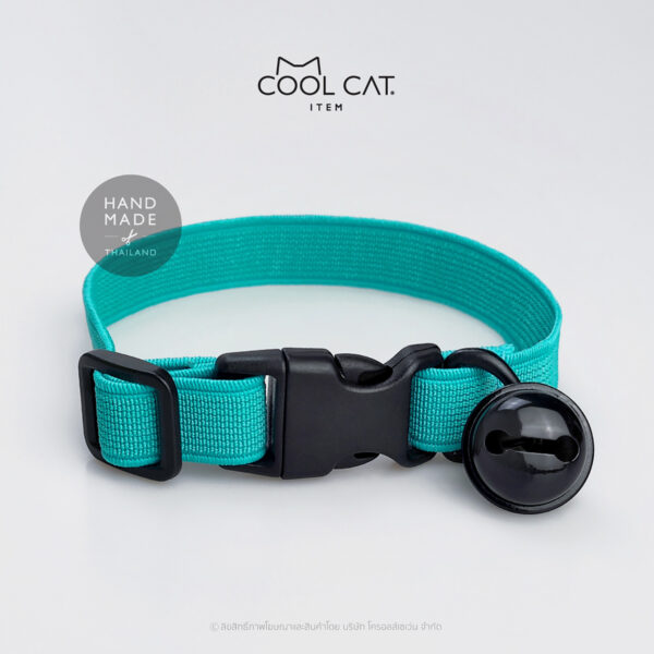 ปลอกคอแมวนิรภัย ยางยืด รุ่น Safe & Soft : เซตสีเทอร์ควอยซ์ - Image 5